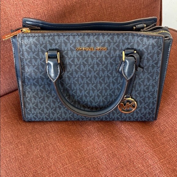 Michael Kors Blue MK Satchel - Picture 12 of 12